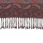 Schal mit Paisley-Muster und Fransen, Einheitsgröße, Beige