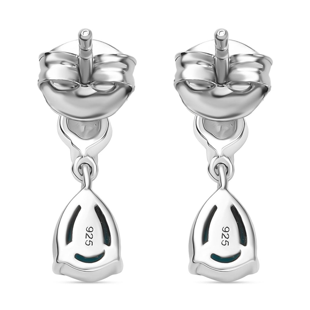 AA Sleeping Beauty Türkis, Neon Apatit Ohrringe 925 Silber rhodiniert ca. 0.86 ct