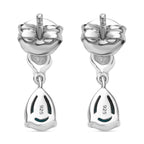 AA Sleeping Beauty Türkis, Neon Apatit Ohrringe 925 Silber rhodiniert ca. 0.86 ct