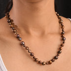Gefärbte Süßwasser Perle Kette 86 cm