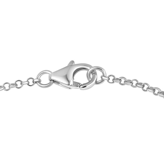Alexandrit Armband ca. 19 cm 925 Silber rhodiniert ca. 0,92 ct.