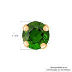 AAA Natürlicher Chromdiopsid Ohrringe 375 Gold ca. 1,07 ct.