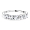 Moissanit Ring 925 Silber rhodiniert (Größe 18.00) ca. 1,20 ct