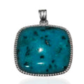 Blauer Aqua Quarz Anhänger - 80 ct.