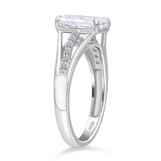 LUXURIANT DIAMOND - Lab Grown Diamant VS-EF IGI zertifiziert Ring 950 Platin (Größe 18.00) ca. 2,15 ct