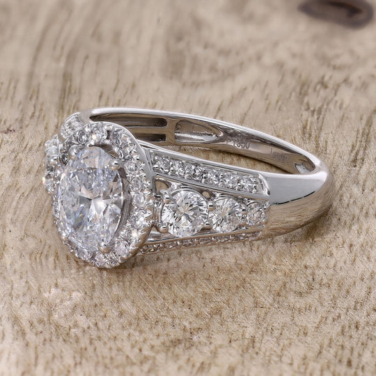 LUXURIANT DIAMOND - Lab Grown Diamant VS-GH, SGL zertifiziert Ring 950 Platin (Größe 17.00) ca. 2.00 ct