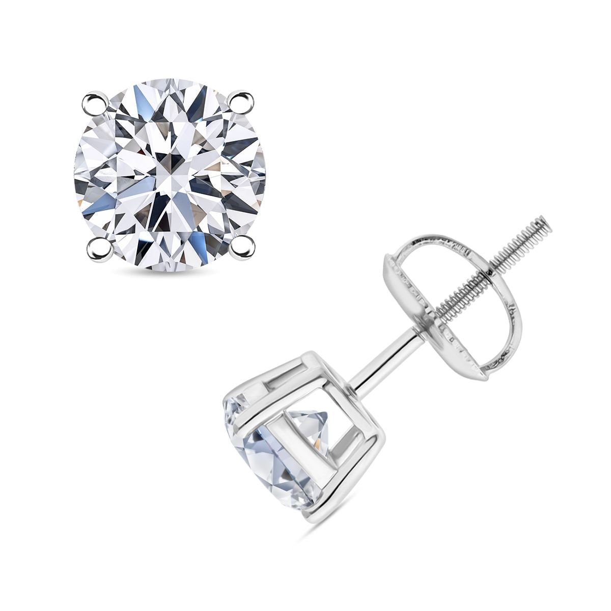 LUXURIANT DIAMOND - Lab Grown Diamant D-IF IGI zertifiziert Ohrringe 950 Platin ca. 2,00 ct.