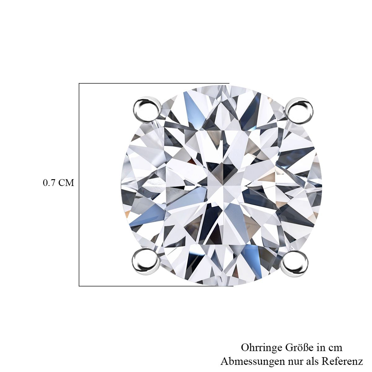 LUXURIANT DIAMOND - Lab Grown Diamant D-IF IGI zertifiziert Ohrringe 950 Platin ca. 2,00 ct.