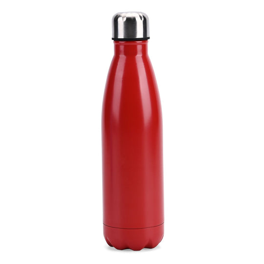 Doppelwandige Edelstahl-Trinkflasche, 500 ml, Schwarz
