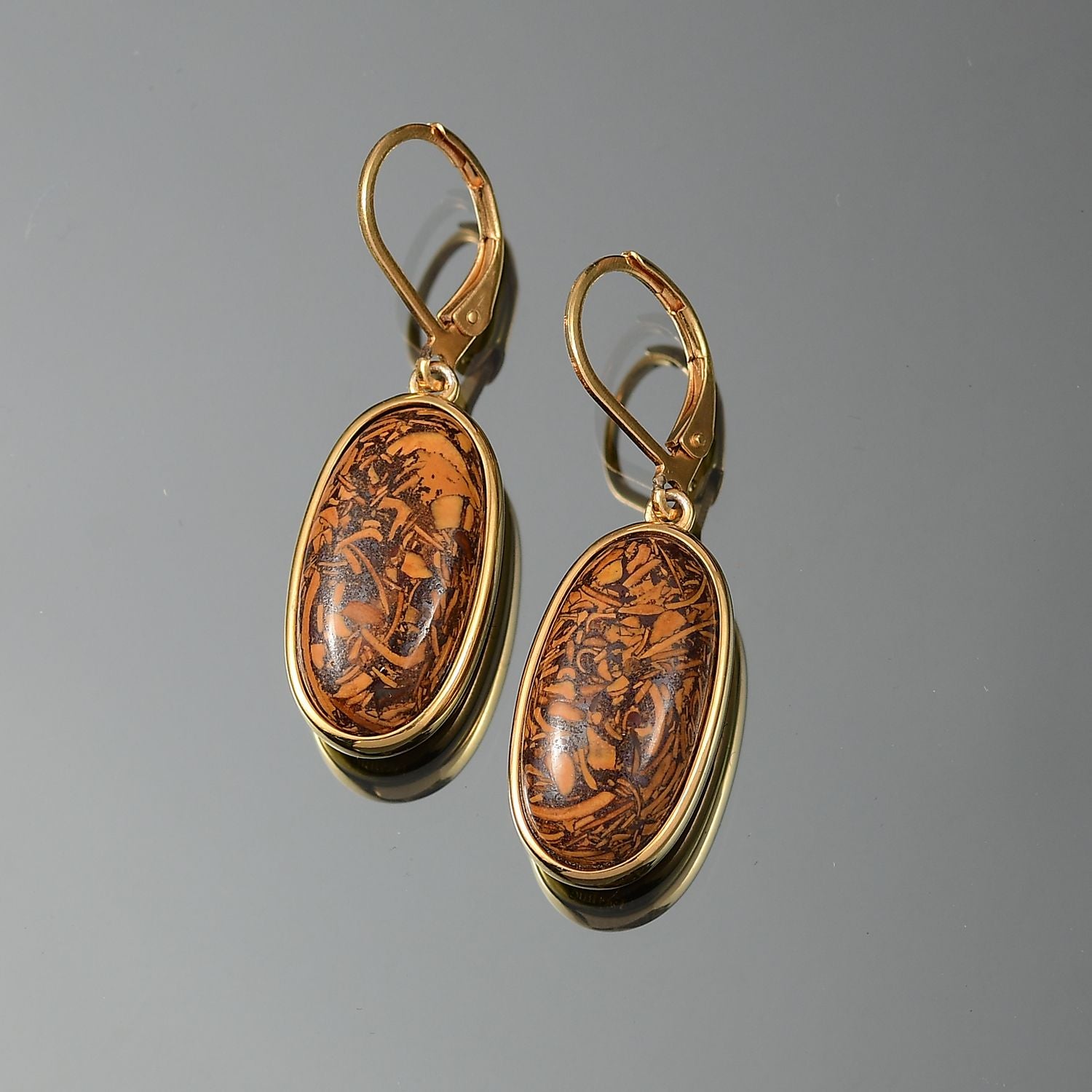 EVER TRUE - Skript Stein Ohrringe, Nickelfreies Messing goldfarben, ca. 17.94 ct