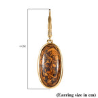 EVER TRUE - Skript Stein Ohrringe, Nickelfreies Messing goldfarben, ca. 17.94 ct