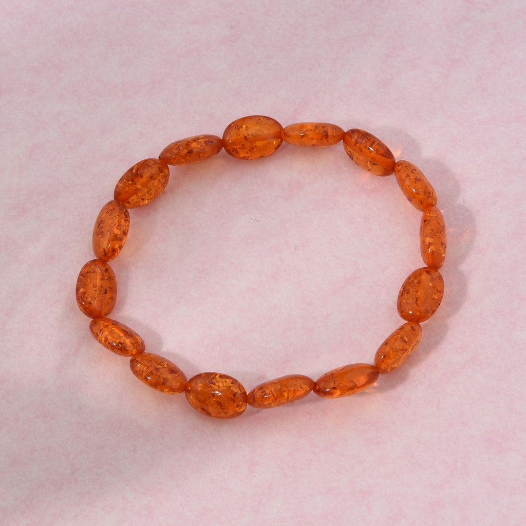 Sythetisches Bernstein Armband 19 cm