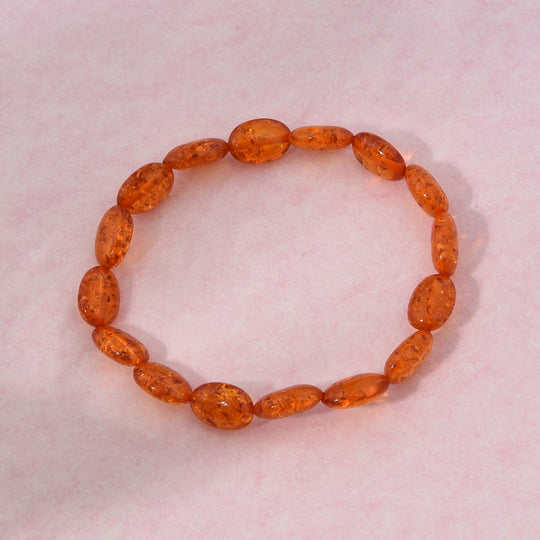 Sythetisches Bernstein Armband 19 cm