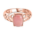 AA Vinicunca-Peruanischer Opal Ring 925 Silber 750 rosévergoldet (Größe 17.00) ca. 1,48 ct