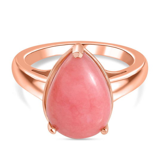 D’joy AA Vinicunca-Peruanischer Opal Ring 925 Silber 750 rosévergoldet (Größe 19.00) ca. 3,96 ct
