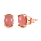 D’joy AA Vinicunca-Peruanischer Opal Ohrringe 925 Silber 750 rosévergoldet ca. 1.36 ct