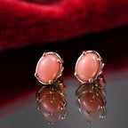 D’joy AA Vinicunca-Peruanischer Opal Ohrringe 925 Silber 750 rosévergoldet ca. 1.36 ct