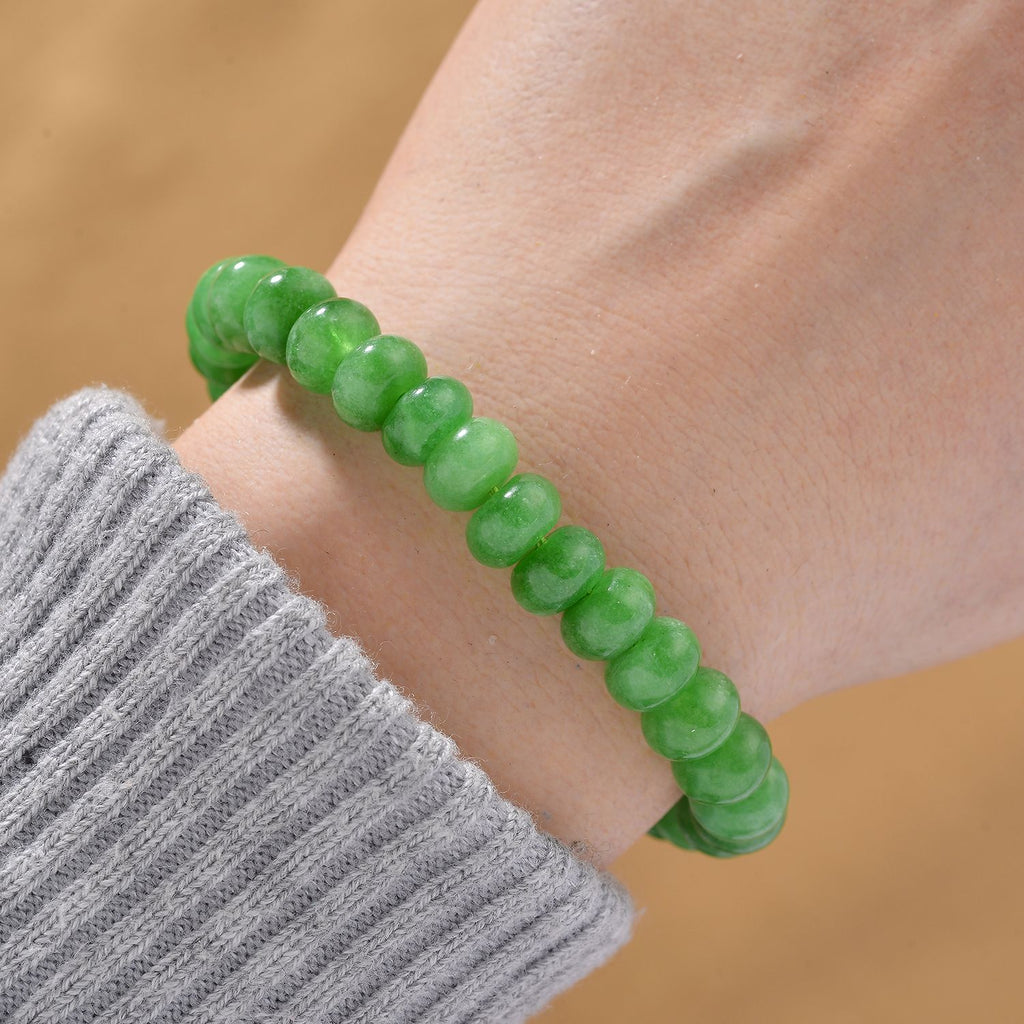 Mehrfarbiges Quarzit Armband, ca. 18cm mit 5cm extender, goldfarben, ca. 80.00 ct