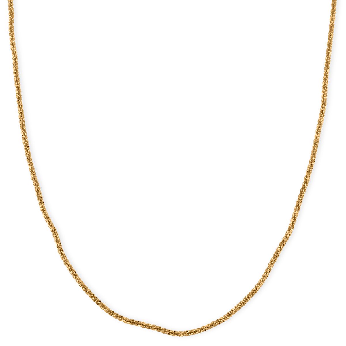 Funkel Halskette, Messing  Goldfarben ca. 50 cm