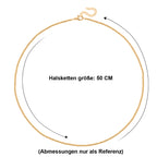 Funkel Halskette, Messing  Goldfarben ca. 50 cm
