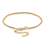 Funkel Armband, Messing Goldfarben ca. 19 cm