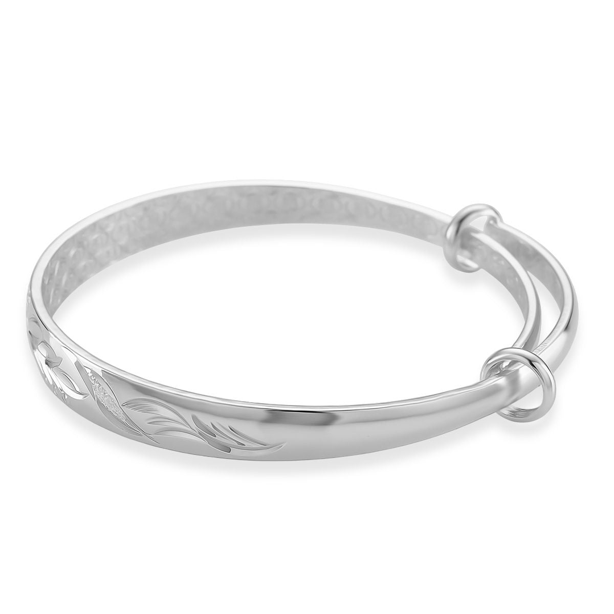 Flexibler Armreif, Klassischer Bangle Still, Messing, Silberfarben