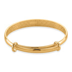 Flexibler Armreif, Klassischer Bangle Still, Messing, Goldfarben