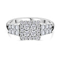 Lab Grown Diamant SI-GH Ring 925 Silber Rhodiniert (Größe 16.00) ca. 0,98 ct