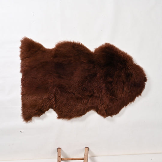 CLOSE OUT DEAL - Schafsfellteppich aus Echtleder-Fell, ca. 70x100 cm, Braun