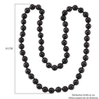 Shungit Kette ca. 76 cm, ca. 600.00 ct