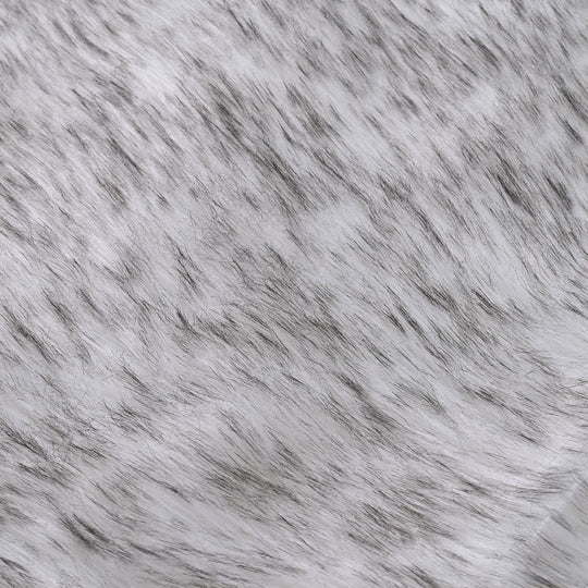 LIVMORE - Kunstfell-Teppich im Dip-Dye-Look mit Schaumstoffunterlage, 60x180 cm, Braun