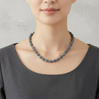 Natürlicher Olmek Jadeit Halskette ca. 50 cm 925 Silber Rhodiniert ca. 350,00 ct.