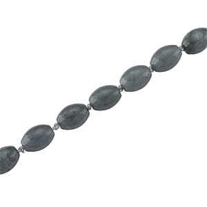 EXTREM SELTEN Natürlicher Olmek Jadeit Typ A Halskette ca. 50 cm 925 Silber Rhodiniert ca. 350.00 ct