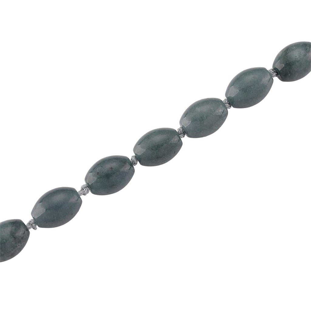 Natürlicher Olmek Jadeit Halskette ca. 50 cm 925 Silber Rhodiniert ca. 350,00 ct.