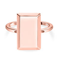 D'joy 925 Silber 750 rosévergoldet Ring (Größe 17.00) ca. 2,23g