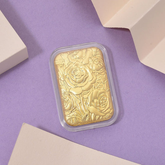 999er Goldbarren mit Engelsmotiv