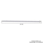 Moissanit Armband ca. 19 cm 925 Silber rhodiniert ca. 29.53 ct