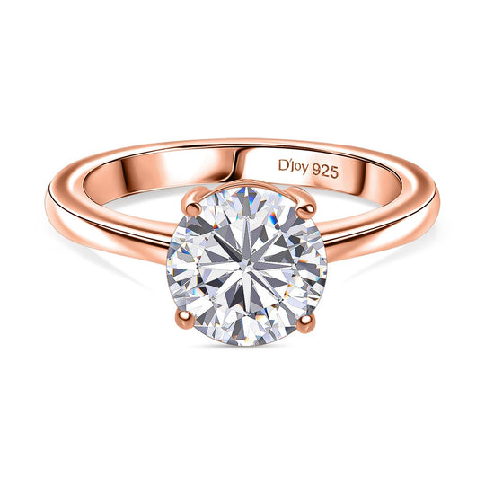 D’joy Moissanit Ring 925 Silber rhodiniert (Größe 21.00) ca. 1,80 ct