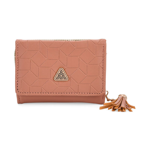 Portemonnaie mit RFID-Schutz, Reißverschluss und Kartenfächern, 22,5x11 cm, Braun