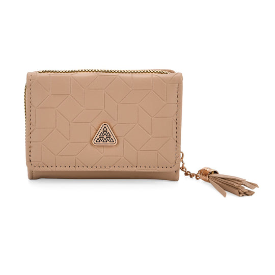 Portemonnaie mit RFID-Schutz, Reißverschluss und Kartenfächern, 22,5x11 cm, Braun