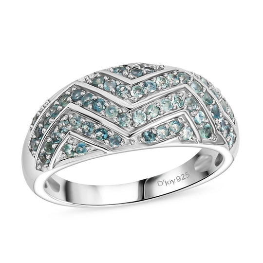 D'Joy Alexandrit Ring 925 Silber rhodiniert (Größe 21.00) ca. 0,69 ct