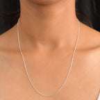 925 Silber Box Halskette ca. 50 cm ca. 2,15g