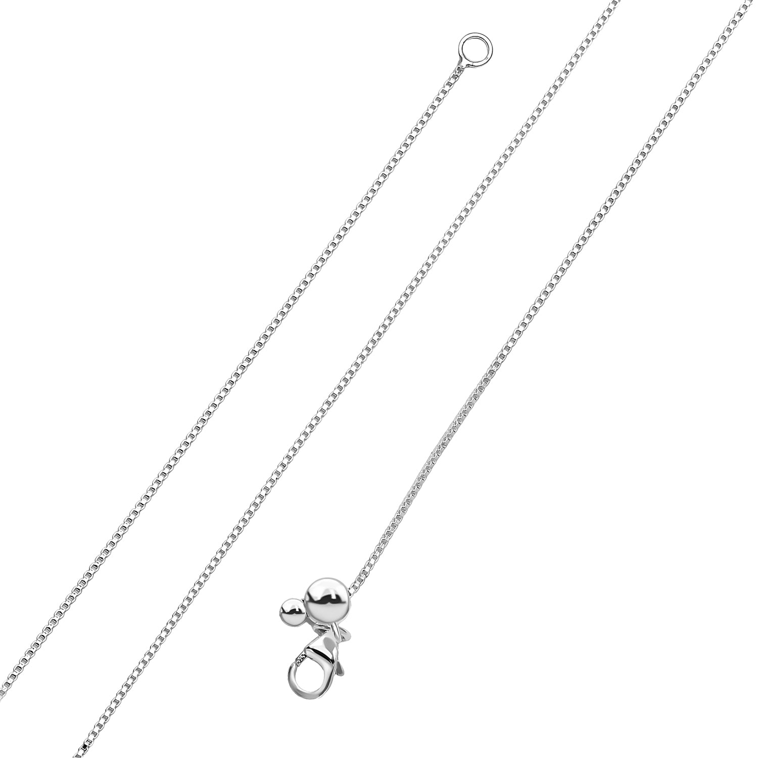 925 Silber Box Halskette ca. 50 cm ca. 2,15g