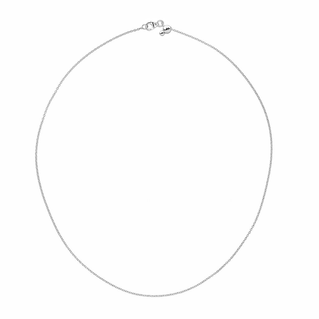 925 Silber Cable Chain Halskette ca. 50 cm ca. 2,15g