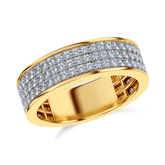 LUXURIANT DIAMOND - Lab Grown Diamant SI-GH SGL zertifiziert Ring, 925 Silber rhodiniert (Größe 20.00) ca. 1.00 ct