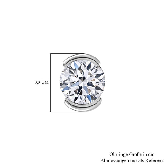 LUXURIANT DIAMOND - Lab Grown Diamant VS-EF SGL zertifiziert Ohrringe 585 Gold ca. 1.00 ct