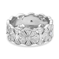 Weißer Diamant Ring 925 Silber, platiniert (Größe 16.00)