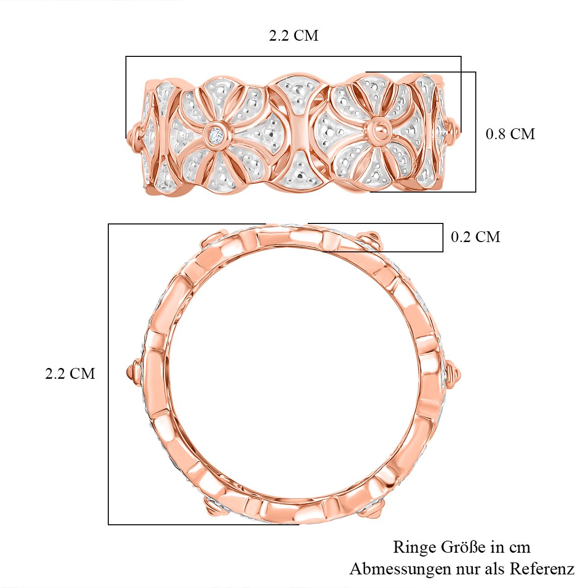 E-Überzug Roségold