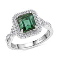 Rhapsody AAAA Pirineu Lagoon Tourmaline, Weißer Diamant Ring 950 Platin (Größe 18.00) ca. 3,50 ct
