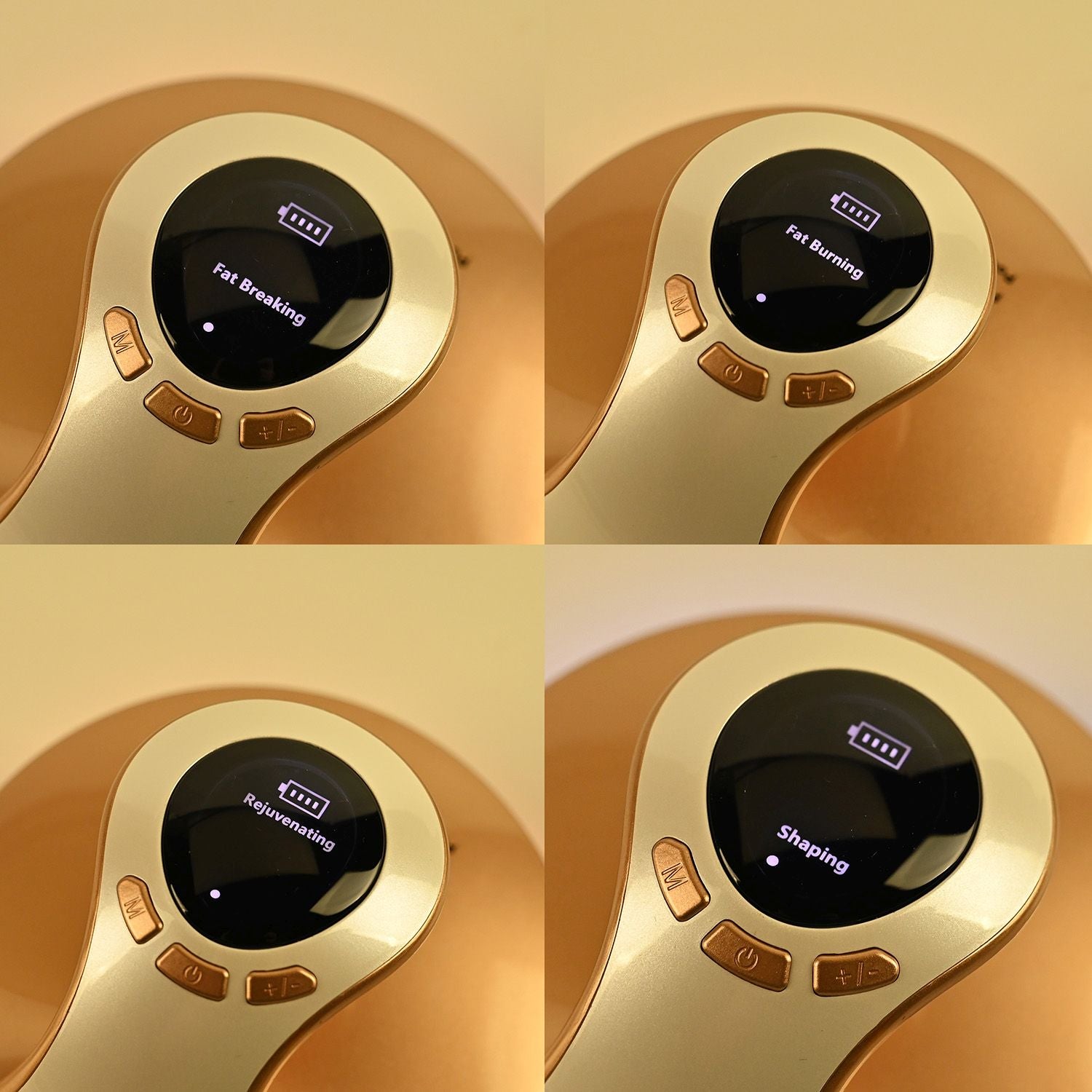 BEAULUXE - Ultraschall-Kavitations-Massager zur Körperformung, Weißgold